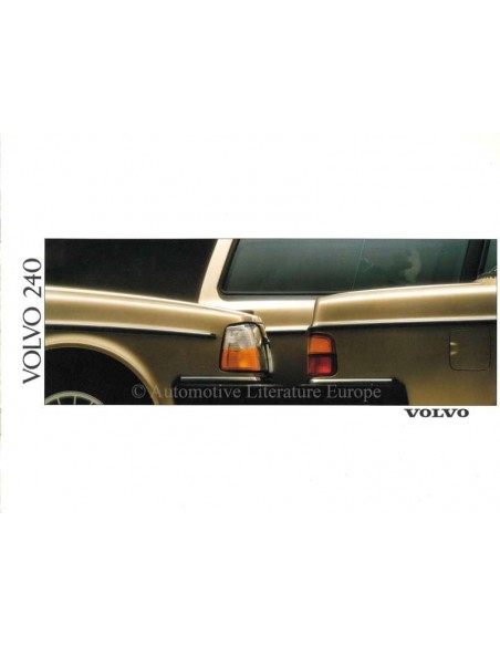1989 VOLVO 240 BROCHURE DUTCH