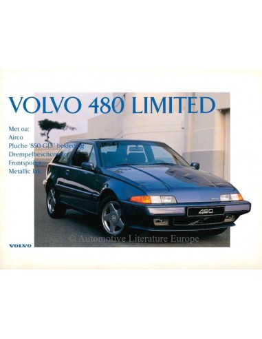 1993 VOLVO 480 LIMITED LEAFLET NEDERLANDS