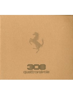 1983 FERRARI 308 QUATTROVALVOLE BROCHURE 358/83