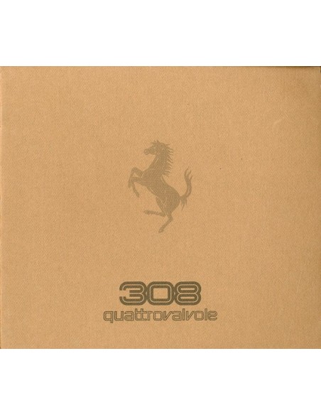 1983 FERRARI 308 QUATTROVALVOLE BROCHURE 358/83