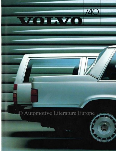 1986 VOLVO 740 BROCHURE DUTCH