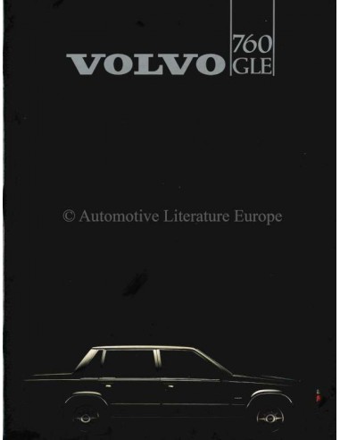 1983 VOLVO 760 GLE BROCHURE DUTCH