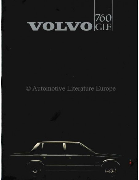 1983 VOLVO 760 GLE BROCHURE NEDERLANDS