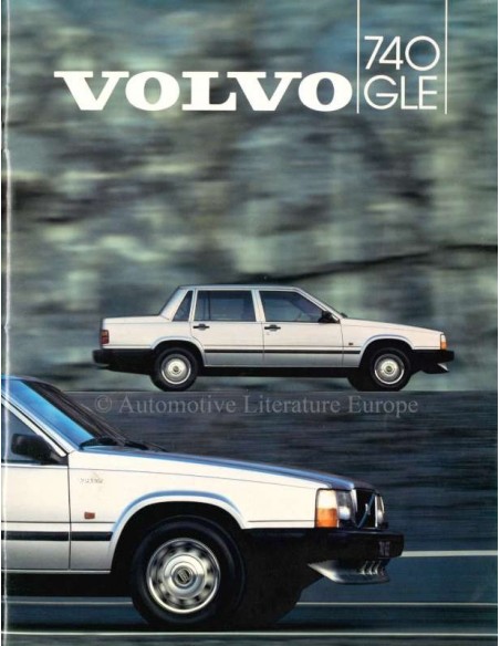1984 VOLVO 740 GLE BROCHURE NEDERLANDS