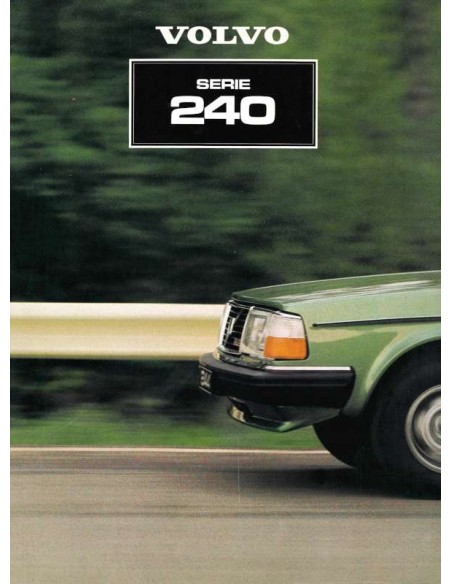 1985 VOLVO 240 SERIE PROSPEKT NIEDERLÄNDISCH