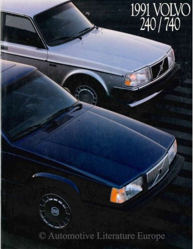 1991 VOLVO 240 / 740 SERIE PROSPEKT ENGLISCH