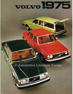 1975 VOLVO PROGRAMM PROSPEKT NIEDERLÄNDISCH