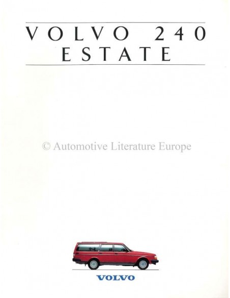 1993 VOLVO 240 ESTATE BROCHURE DUTCH