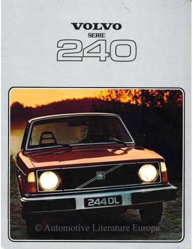 1978 VOLVO 240 SERIE BROCHURE NEDERLANDS