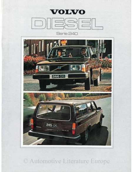 1979 VOLVO 240 DIESEL BROCHURE NEDERLANDS