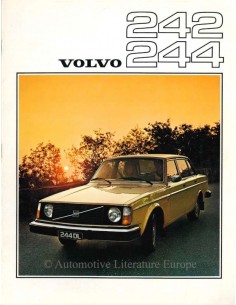 1976 VOLVO 242 & 244 SERIE PROSPEKT NIEDERLÄNDISCH