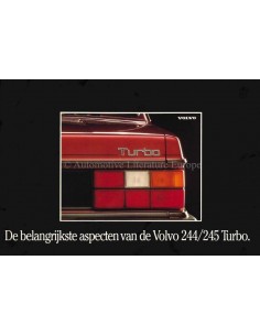 1983 VOLVO 244 & 245 TURBO SERIES BROCHURE DUTCH