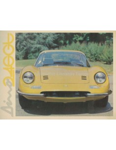 1972 FERRARI DINO 246 GT BROCHURE 66/72 2