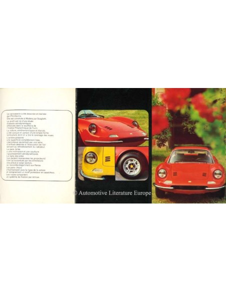 1970 FERRARI DINO 246 GT BROCHURE 41/70
