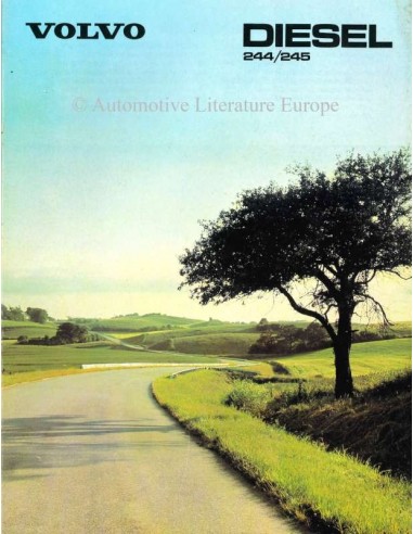 1980 VOLVO 244 / 245 DIESEL BROCHURE ZWEEDS