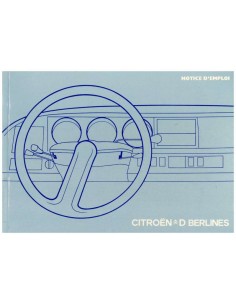 1974 CITROEN D / DS OWNERS MANUAL FRENCH