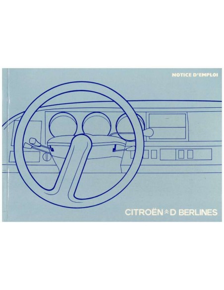 1974 CITROEN D / DS OWNERS MANUAL FRENCH