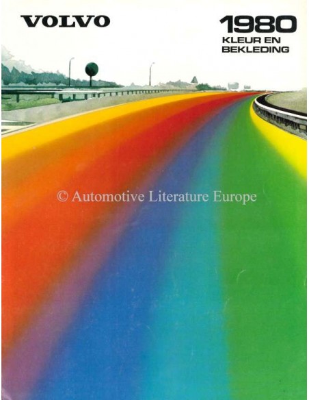 1980 VOLVO 240 / 260 / 66 / 340 COLOUR AND UPHOLSTERY BROCHURE DUTCH