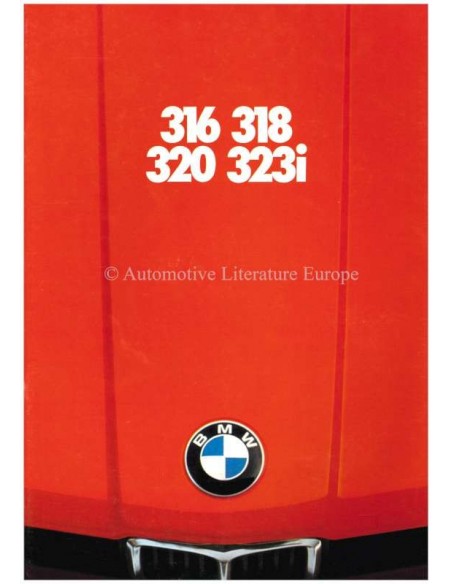 1978 BMW 3 SERIES BROCHURE GERMAN