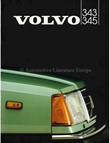 1982 VOLVO 343 / 345 BROCHURE DUTCH
