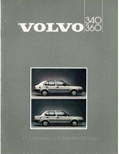 1985 VOLVO 340 / 360 BROCHURE DUTCH