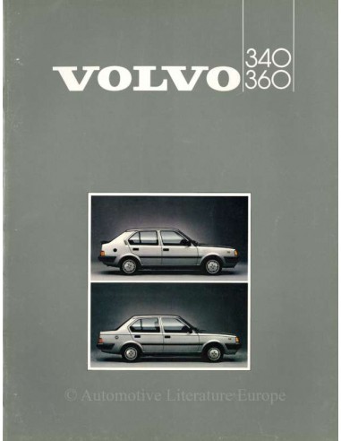 1985 VOLVO 340 / 360 BROCHURE DUTCH