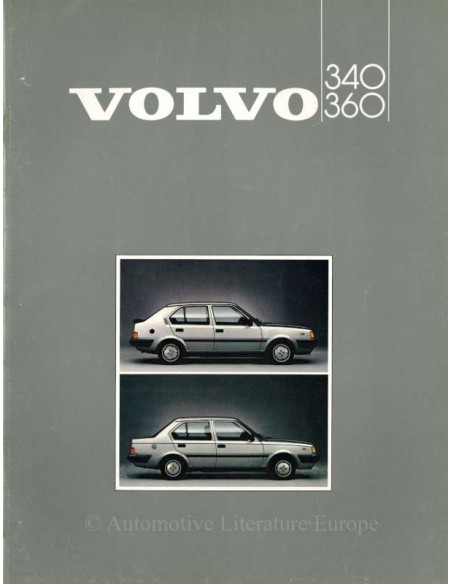 1985 VOLVO 340 / 360 BROCHURE DUTCH