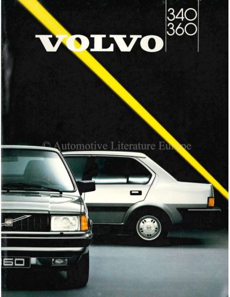 1987 VOLVO 340 / 360 BROCHURE DUTCH