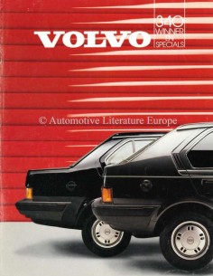 1986 VOLVO 340 WINNER & SPECIALS BROCHURE DUTCH