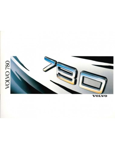 1988 VOLVO 780 BROCHURE NEDERLANDS