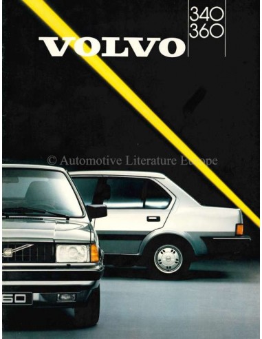 1987 VOLVO 340 / 360 BROCHURE ZWEEDS
