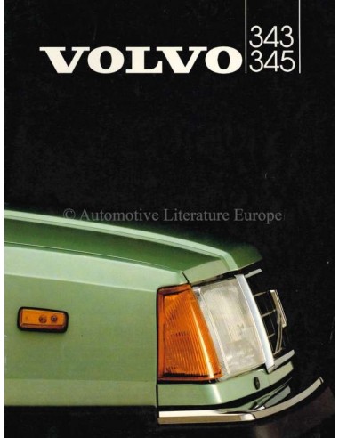 1982 VOLVO 343 / 345 BROCHURE NEDERLANDS