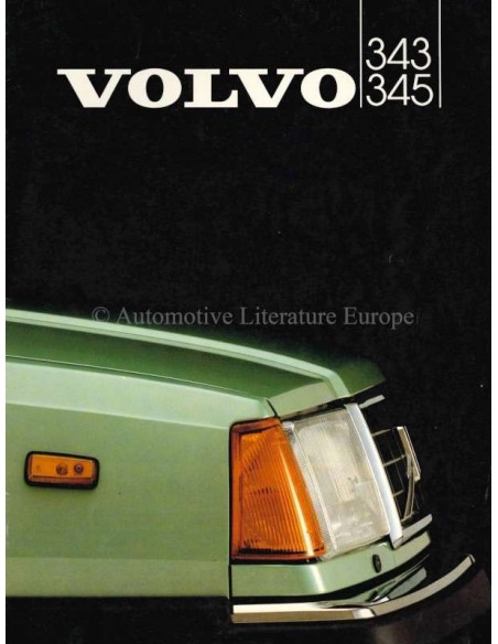 1982 VOLVO 343 / 345 BROCHURE DUTCH
