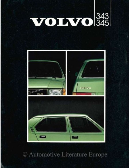 1982 VOLVO 343 / 345 BROCHURE NEDERLANDS