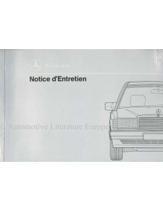 1989 MERCEDES BENZ 190 BETRIEBSANLEITUNG FRANZÖSISCH