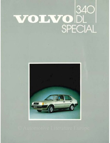 1985 VOLVO 340 DL SPECIAL BROCHURE NEDERLANDS