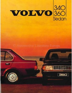 1984 VOLVO 340 / 360 SALOON BROCHURE DUTCH