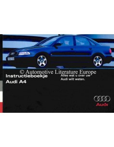 1995 AUDI A4 OWNERS MANUAL DUTCH