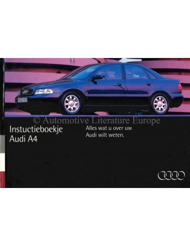1994 AUDI A4 OWNERS MANUAL DUTCH