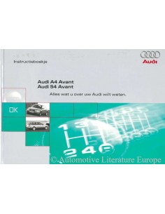 1997 AUDI A4 & S4 AVANT BETRIEBSANLEITUNG NIEDERLÄNDISCH