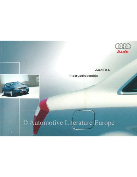 2004 AUDI A4 BETRIEBSANLEITUNG NIEDERLÄNDISCH