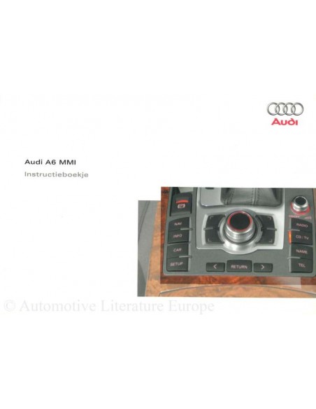 2004 AUDI A6 OWNER'S MANUAL INFOTAINMENT MMI DUTCH