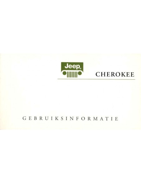 2006 JEEP CHEROKEE INSTRUCTIEBOEKJE NEDERLANDS