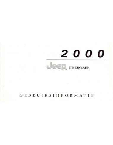 2000 JEEP CHEROKEE INSTRUCTIEBOEKJE NEDERLANDS