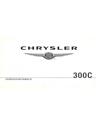 2008 CHRYSLER 300C OWNER'S MANUAL DUTCH