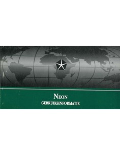 1999 CHRYSLER NEON OWNER'S MANUAL DUTCH