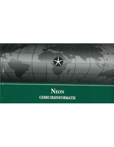 1999 CHRYSLER NEON OWNER'S MANUAL DUTCH