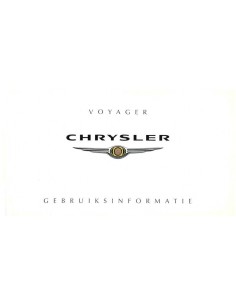 2007 CHRYSLER VOYAGER INSTRUCTIEBOEKJE NEDERLANDS