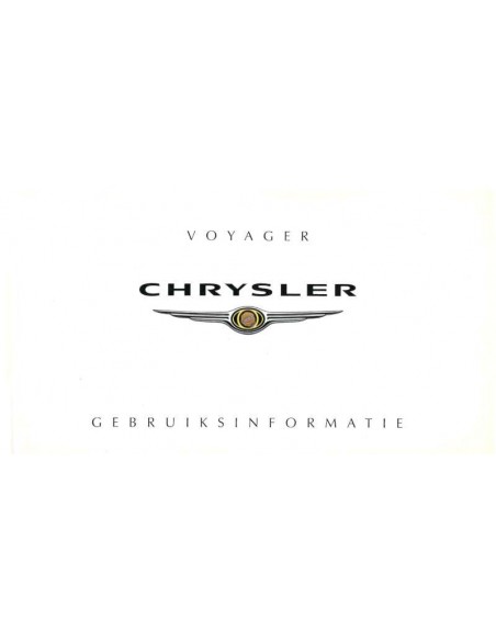 2007 CHRYSLER VOYAGER INSTRUCTIEBOEKJE NEDERLANDS