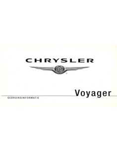 2007 CHRYSLER VOYAGER BETRIEBSANLEITUNG NIEDERLÄNDISCH